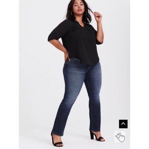Torrid Women’s Relaxed Boot Mid-Rise Jean Size 14R Vintage Stretch